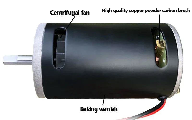 12V 300W 3600rpm/24V 500W 7000rpm High-power CW CCW  Dual Bearing DC Permanent Magnet Motor