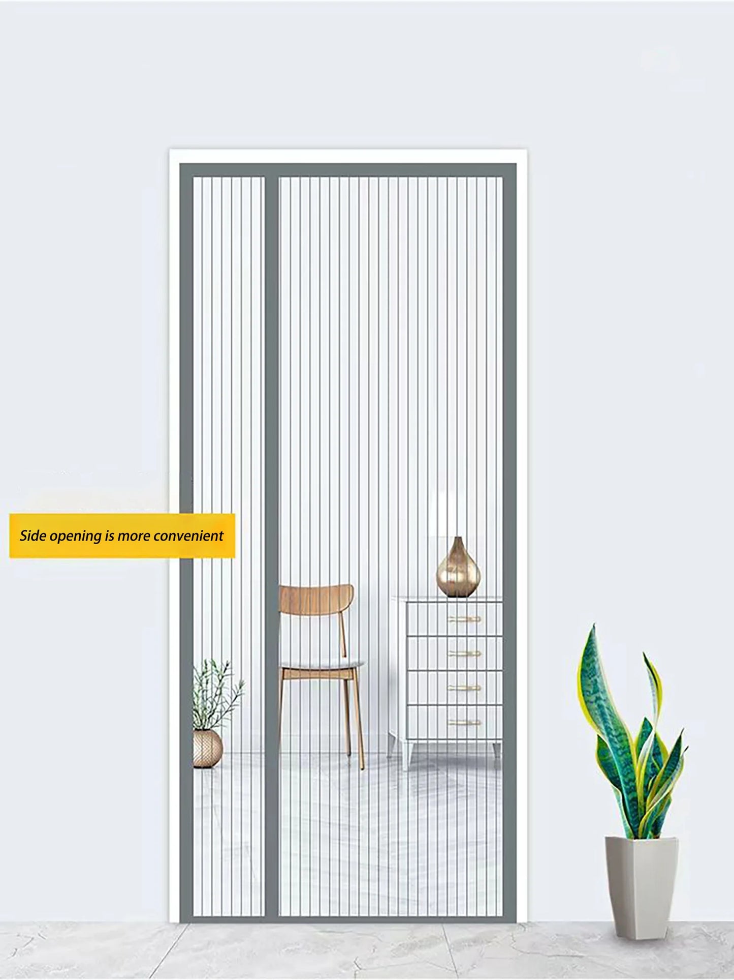 Diamond mesh mosquito proof door curtain, summer mosquito net, magnetic mesh curtain,self-adhesive,home use,no punching required