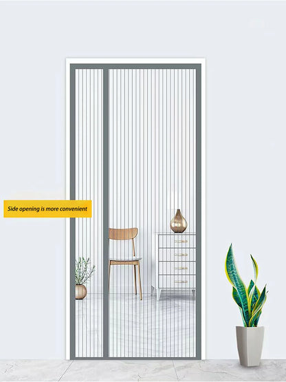 Diamond mesh mosquito proof door curtain, summer mosquito net, magnetic mesh curtain,self-adhesive,home use,no punching required
