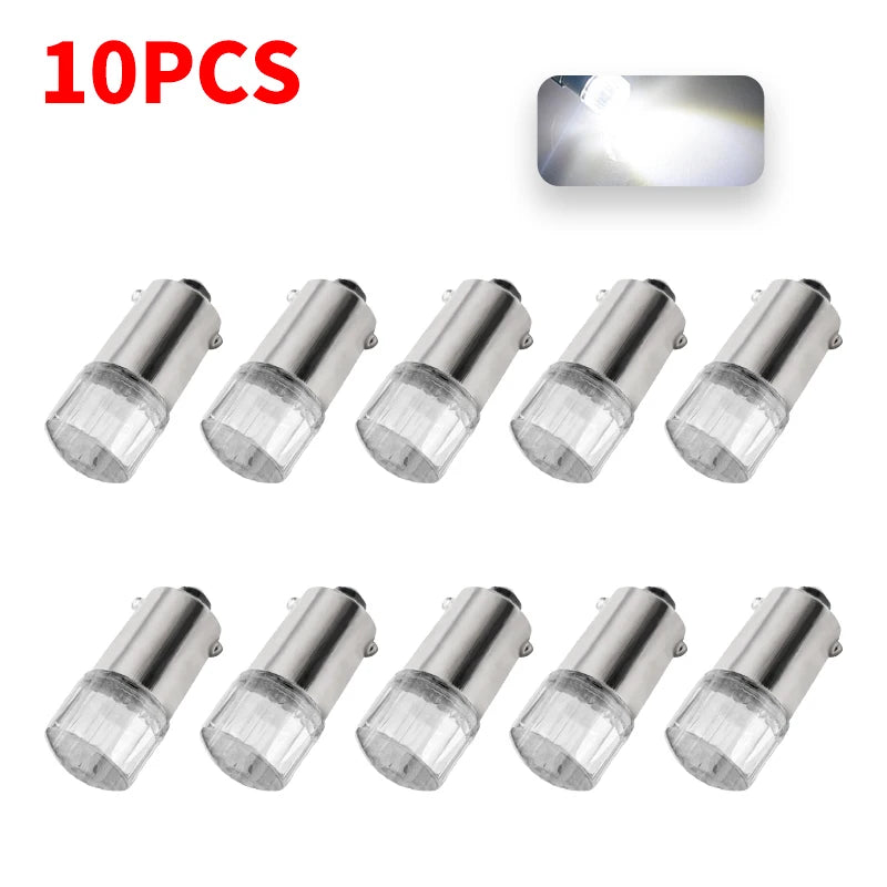 5PCS Ba9s Signal Lamp Led T4W 3030 Chip For Car Roof lights Mirror lights License Plate Lights 6000K White ba9s Led 6V 12V