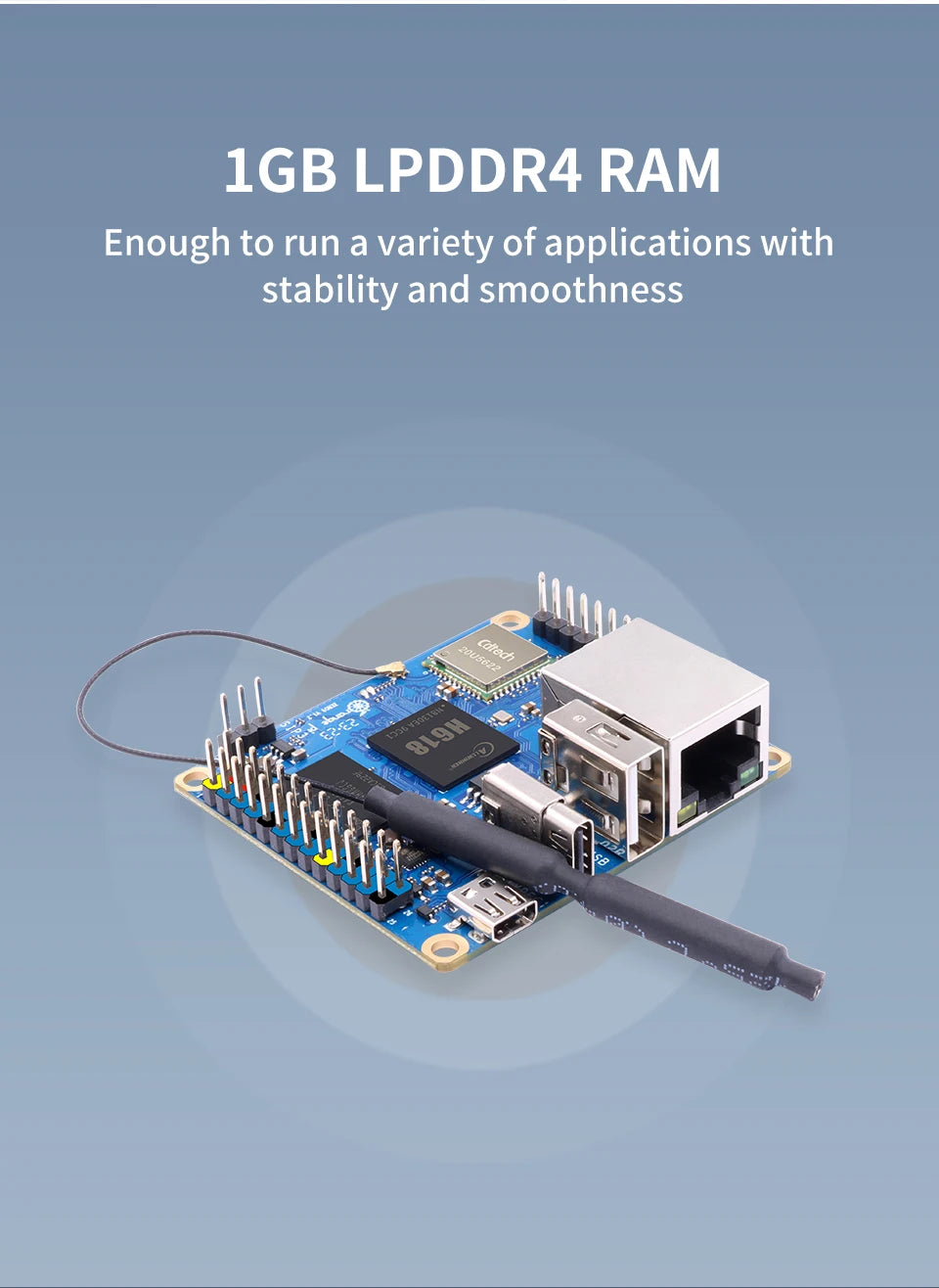 Orange Pi Zero3 1GB LPDDR4 RAM Allwinner H618 Developmetn Board SBC