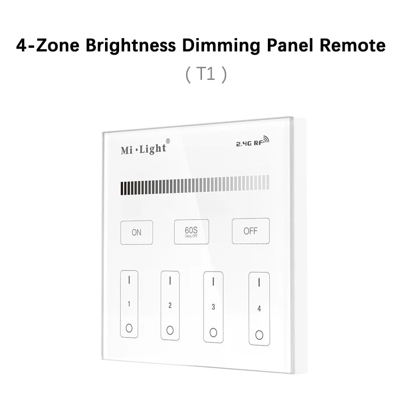 Miboxer TRI-C1 AC Triac Dimmer Single Color Controller 110-220V Push Dim Wall WiFi PWM RF Voice Control For Filament Lamp