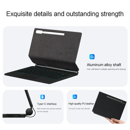 Keyboard Cover For Samsung Galaxy Tab S9 Ultra S10 S8 14.6 Inch S9U Tablet Magic Book Case X910 X916B X918U Backlight Touchpad