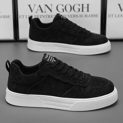 Men's Shoes Spring and Autumn New Style Green Black Red Sports Shoes Soft Sole Breathable Men's Low-Top Versatile Casual Shoes