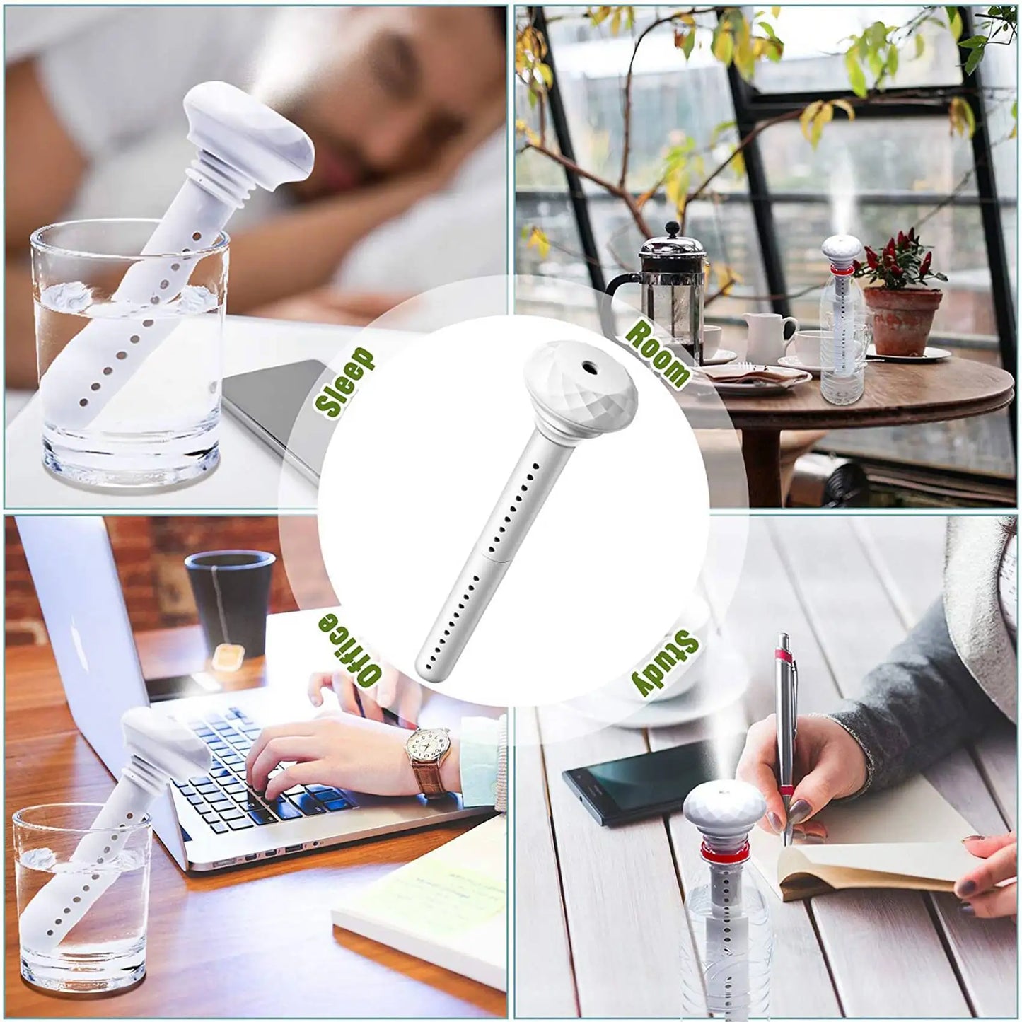 USB Humidifiers Ultrasound Mini Home Air Diffuser Car Purifier Aroma Anion Mist Maker With Romantic LED Lamp Portable Humidifier