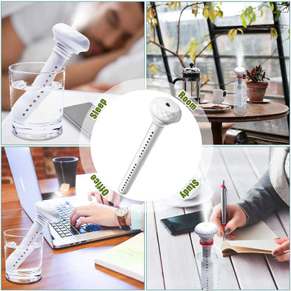 USB Humidifiers Ultrasound Mini Home Air Diffuser Car Purifier Aroma Anion Mist Maker With Romantic LED Lamp Portable Humidifier