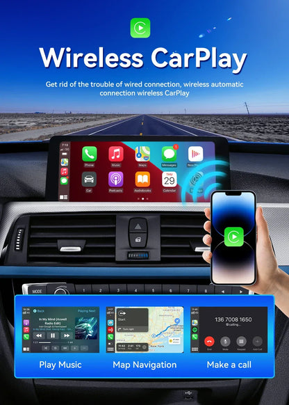 CarlinKit CarPlay Ai Box Android 13 Plus QCM6125 8-core Wireless Android Auto& CarPlay Car USB Adapter FOTA Upgrade For Netflix