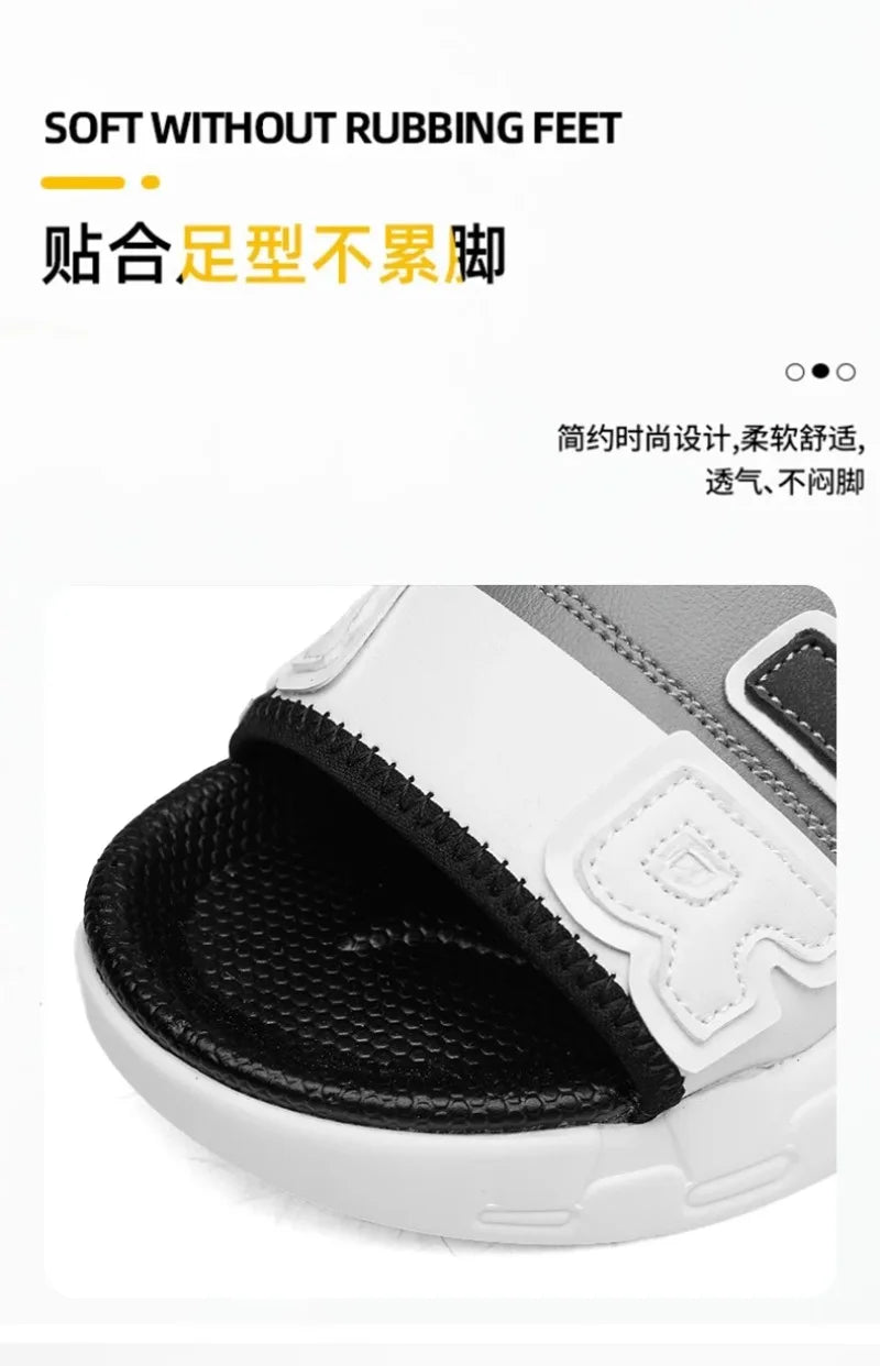 High Quality Slippers for Men Air Cushion Design Slide Man Summer New PVC Soft Non Slip Mens Sports Flip Flops Chanclas Hombrew