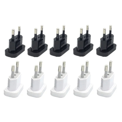 4.8mm US To EU Adapter Travel Converter Adapter American us to eu Plug Euro Plug electrical Adapter AC Electrical Socket Outlet