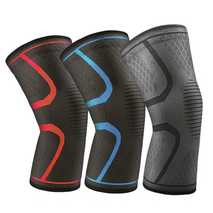 WOSWEIR-1 PC Elastic Knee Pads Nylon Sports Fitness Kneepad Fitness Gear Patella Brace Running Basketball Volleyball Support