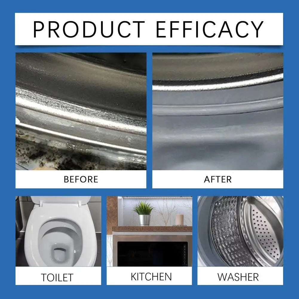 1 Set Household Stain Remover Gel Heavy Duty Washing Machine Cleaner With Brush Shower Bathroom Sink All-Purpose Cleaning Gel
