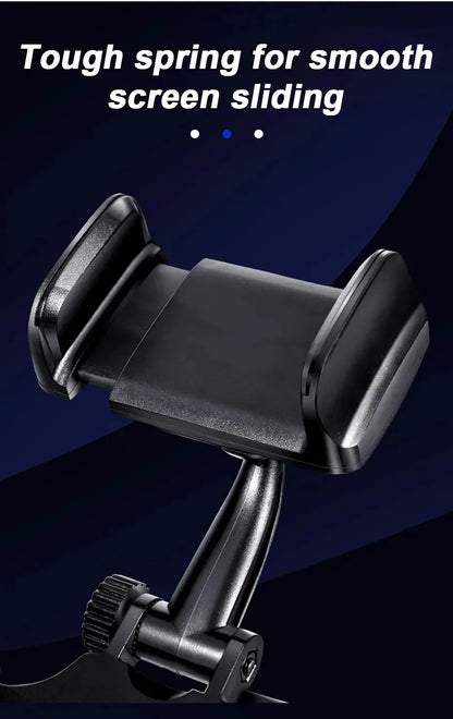 360  Foldable Navigation GPS Bracket Car Phone Holder Rearview Mirror Mount Adjustable Cell Phone Support Stable For Smartphone