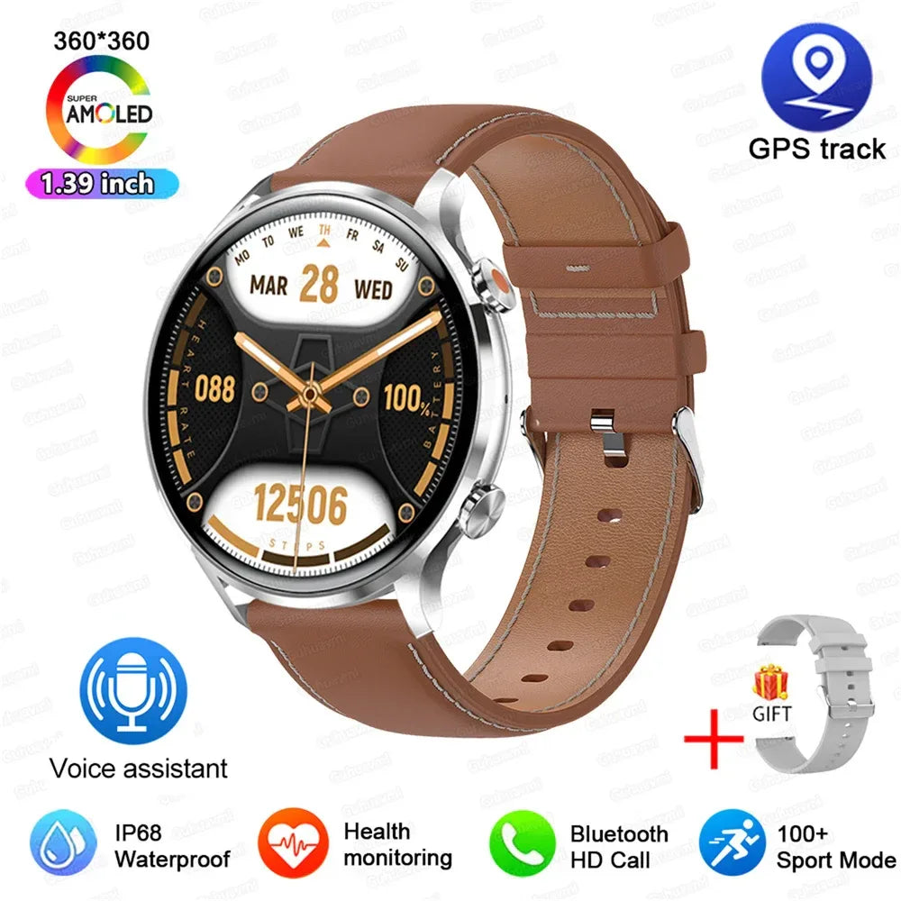 2025 New Smartwatch Women 1.39 inch AMOLED HD Screen Always On Display Custom dial Call IP68 Sport Smart Watch For women men