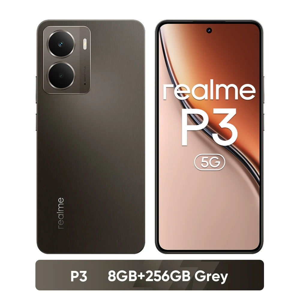 [Clearance] realme P3 5G Smartphone 5260mAh Battery NFC Snapdragon 6 Gen 4 Chipset 6.67" 120Hz AMOLED Display Global Version
