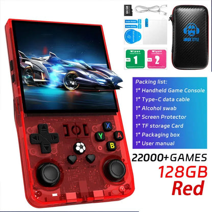 AISLPC R36MAX Retro Handheld Video Game Console Linux System 4.0 Inch IPS Screen Portable Pocket Video Player 128GB Games Gifts