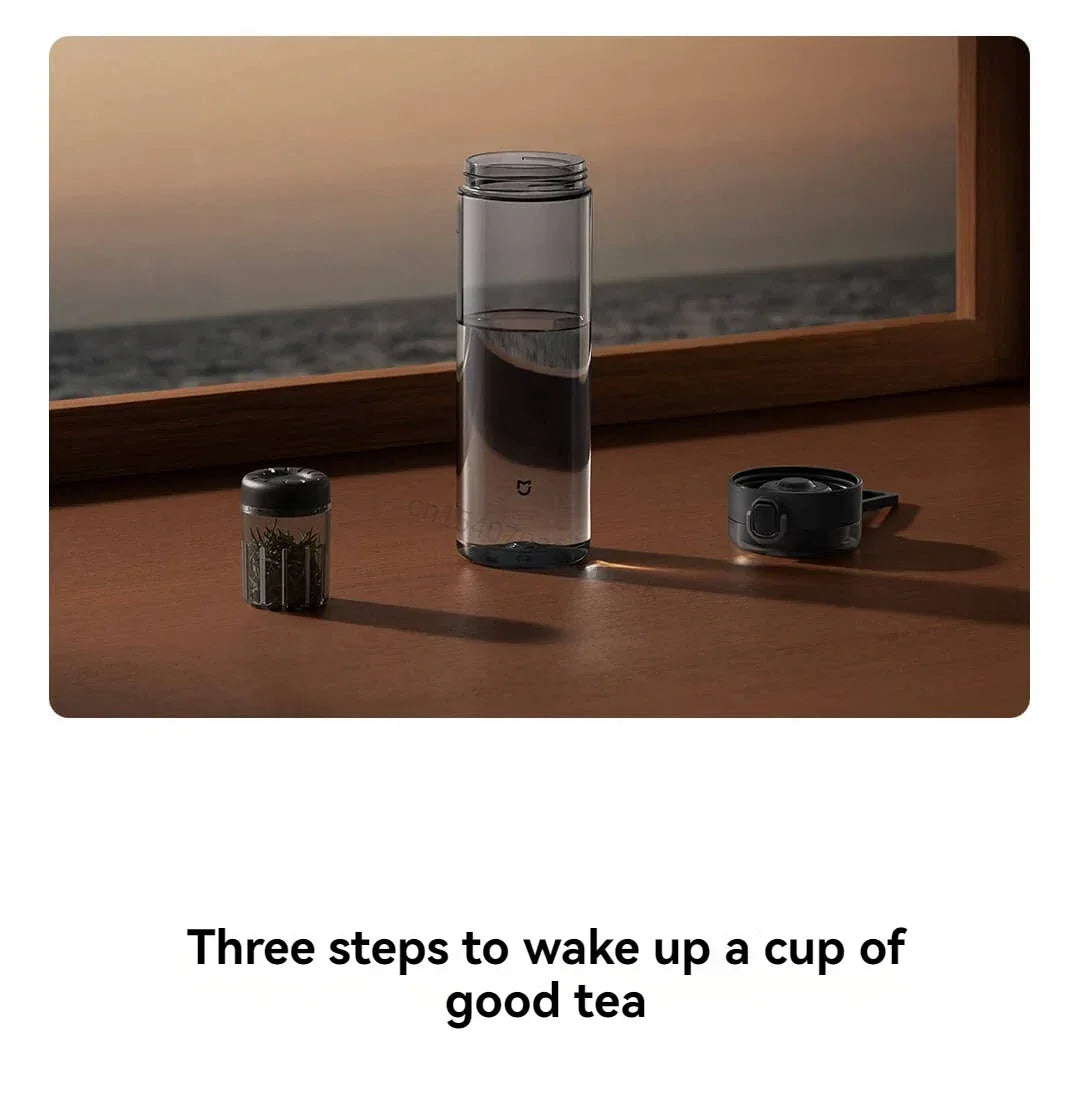 2025 Mijia Magnetic Tea Warehouse Cup Portable 800ml Tritan One-touch Pop-up Lid Water Bottle Tea Filtration Water Cup