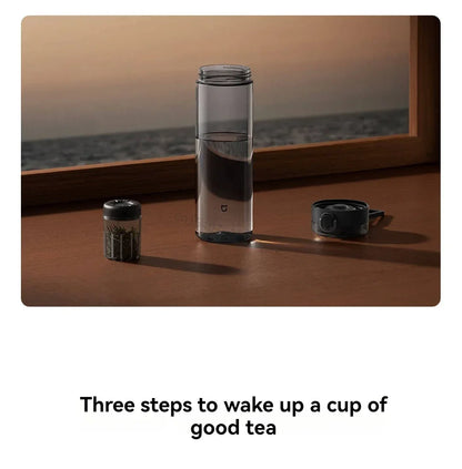 2025 Mijia Magnetic Tea Warehouse Cup Portable 800ml Tritan One-touch Pop-up Lid Water Bottle Tea Filtration Water Cup