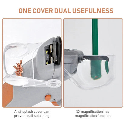 Professional Pet Nail Clipper With LED Light Safety Guard Cat Dog Toenail Scissors Trimmer Grooming Tool For Small Pets