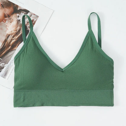 Bras for Women Sexy Seamless Bra U Type Backless Push Up Bralette Women Female Wireless Solid Wire Free Brassiere