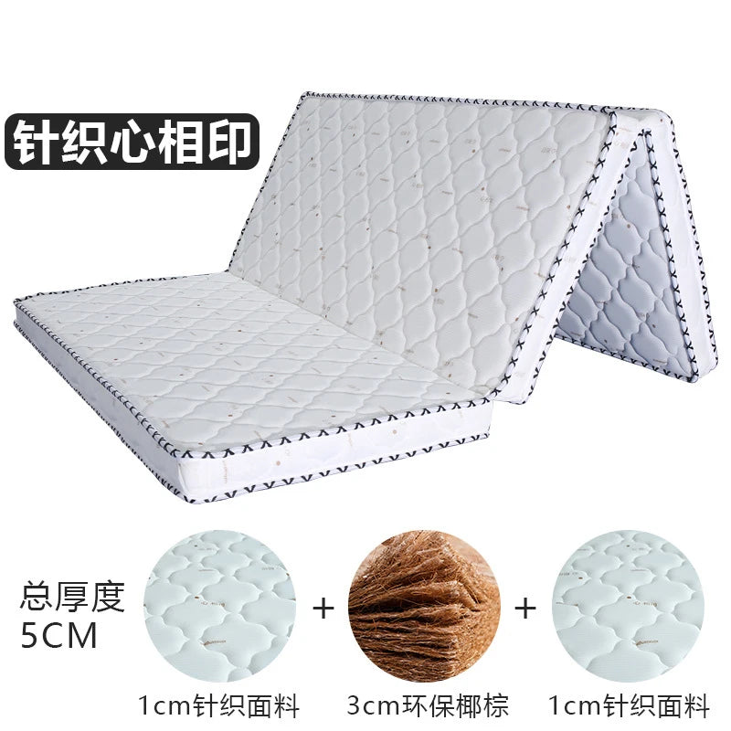 Natural Coir mattress coconut palm mattress pad hard coir palm folding mattress children's mattress 100% natural coir mattress