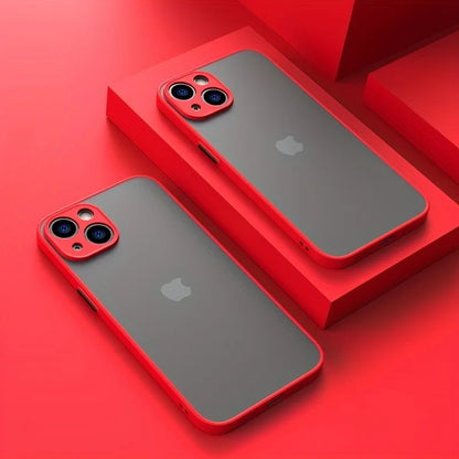 Luxury Translucent Armor Phone Case For iPhone 17 16 15 14 13 Pro Max Shockproof Bumper Cases For iPhone17 Pro Max Matte Cover