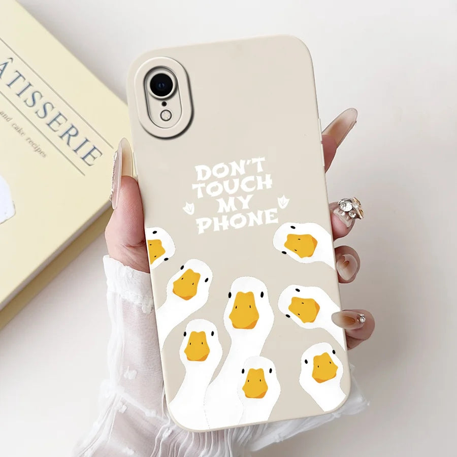 For iPhone X XR XS SE 2020 Case iPhoneX Liquid Soft Silicone Case For iPhone x s XR Back Cover For iphone se 2020 Phone Bumper