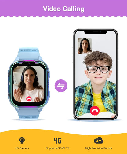 Full Netcom DH20 Children's Smart Watch 4G Video Call Positioning Card Student Phone Watch