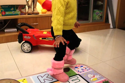 Girls Snow Boots 2019 Winter Comfortable Thick Warm Kids Boots Lobbing Ball Thick Children Autumn Cute Boys Boots Princess Shoes