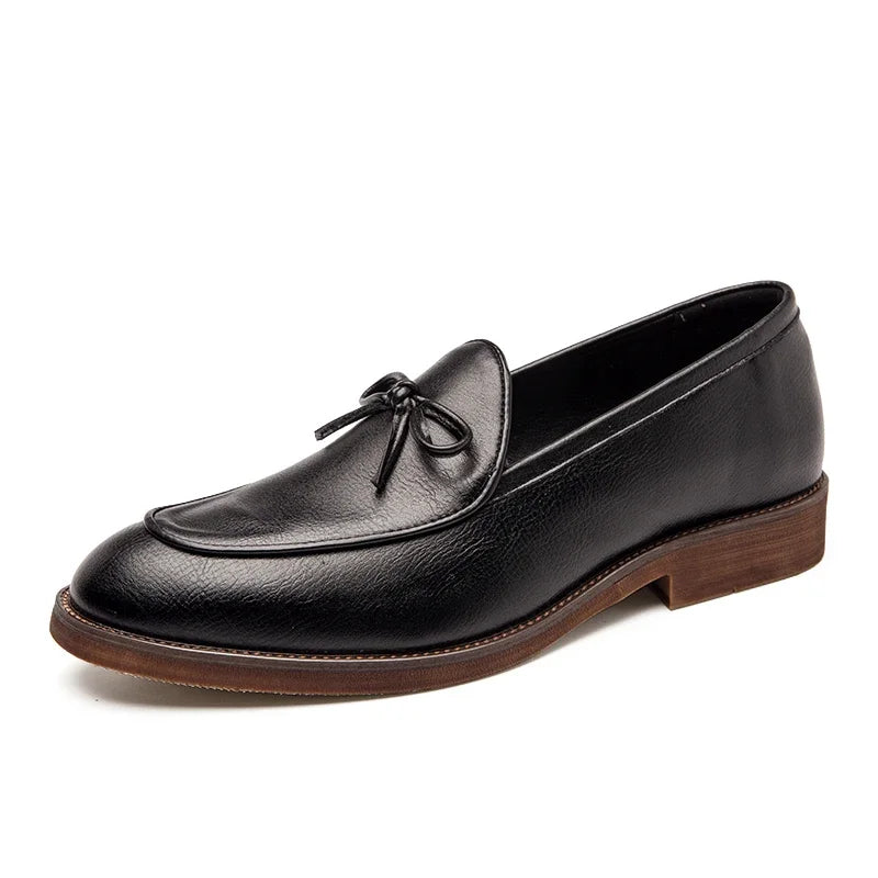 Men Casual Shoes Fashion business dress Soft Moccasins Loafers High-Quality men Leather Wedding shoes Gommino Zapatos Chaussure