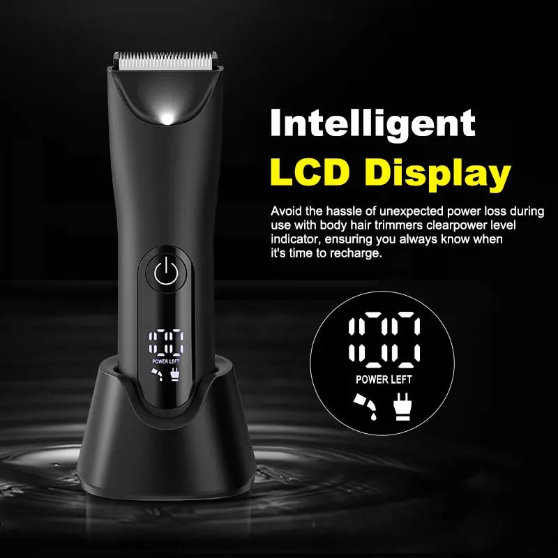 The Ballber Pro Electric Groin & Body Hair Trimmer for Men - Mens Body Groomer Kitfor Privates -Shaver for Hard to Reach Areas