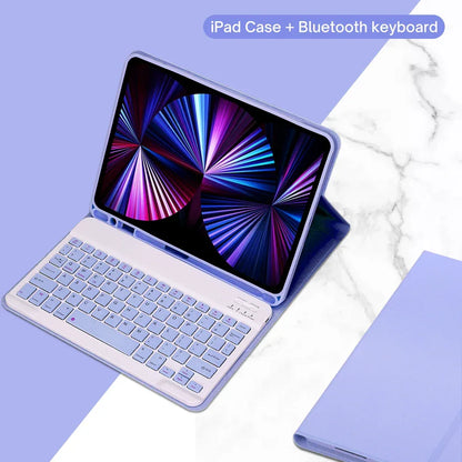 Spanish Keyboard Case For iPad Air Pro 11 13 2024,iPad 10.2 7/8/9th 10th 2022 Gen Air 3 4 5 10.9 Pro 12.9 Funda Cover For iPad