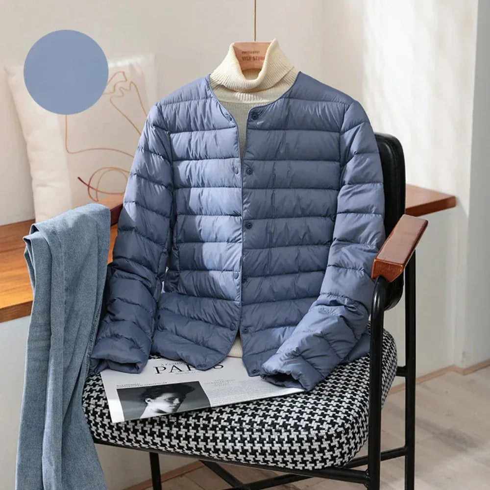 Light Down Coat Spring Autumn Warm Women White Duck Down Slim Jackets Female Fashion Ultra Lightweight Packable Puffer Coats