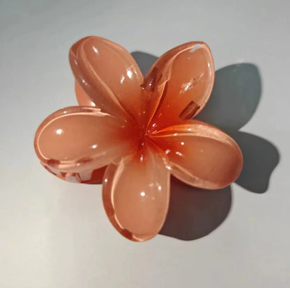 New Flower Shape Hair Claw Clips for Women Girls Barrette Crab Claw Clip Ponytail Hairpins Bath Beach Headwear Hair Accessories