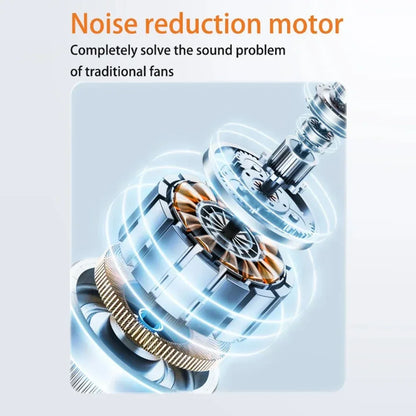 4000mah Leafless Fan 3 Mode Bladeless Air Cooler Fan LED Wall Mount/Desktop Standing Tower Fan for Bedroom Living Rooom Bathroom