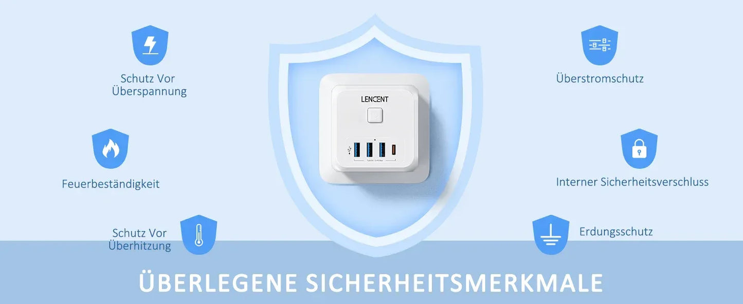 LENCENT USB Sockets dice Without Cable socket EU Socket Adapter Multiple socket EU Outlet Extender