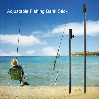 48-75cm Extending Aluminum Alloy Fishing Bankstick Adjustable Carp Fishing Bank Stick Fishing Rod Pod Rest for Bite Alarm