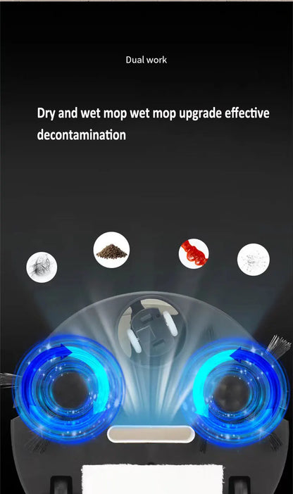 Wireless Smart Robot Sweeping Robot Vacuum Cleaner Mopping 3 In 1 Smart USB 1500Pa Dragging Cleaning Sweep Floor For Home Office