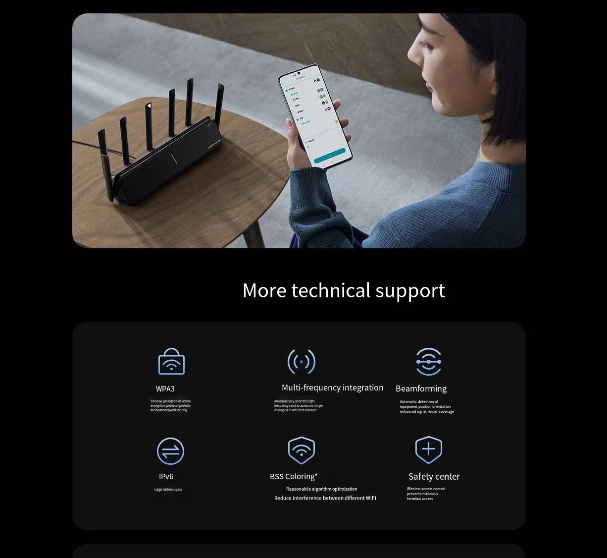 Xiaomi  Wireless Wifi 7 Router BE7000 Signal Booster Repeater Extend Gigabit Amplifier 160MHz 1GB Memory Tri-band Mesh Mi Route