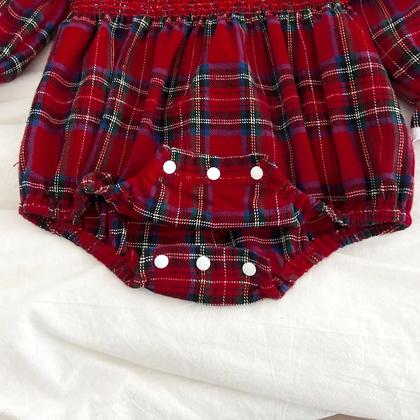 New Year's Party Clothes ﻿Christmas Toddler Kids Baby Girls Clothes Sister Matching Xmas Bodysuit Dress Outfits Red Plaids Sets