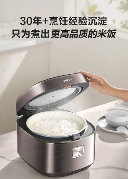 SUPOR 4L Rice Cooker 0-Fluorine Glazed Ball Pot Micro Pressure 21-Min Fast Cook Anti-Overflow 220V