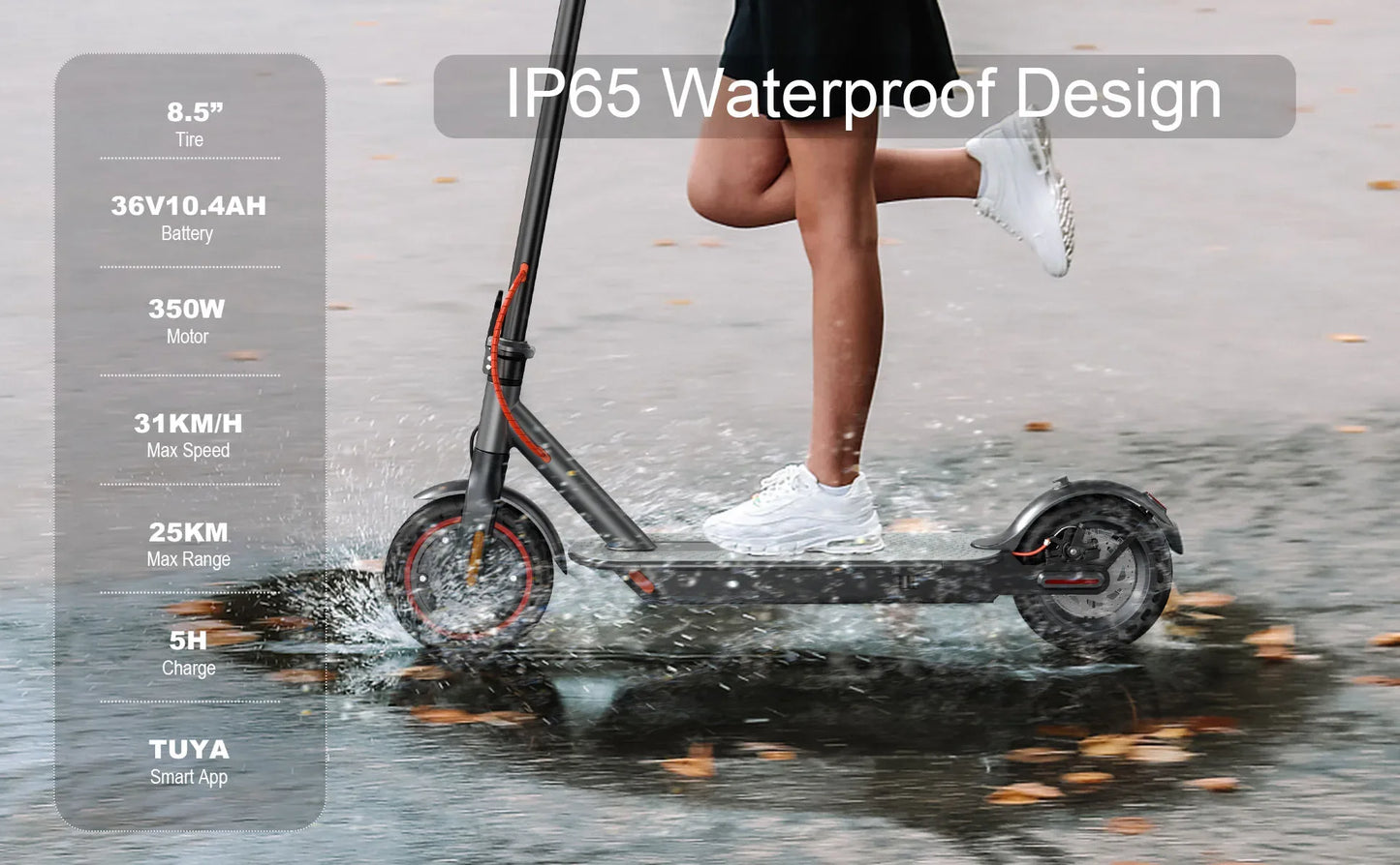 2026 New AOVOPRO P7 Turn Signal Electric Scooter 350W 8.5 Inch Tire Smart Escooter 31KM/H 36V10.5AH Electric Scooter for Adults