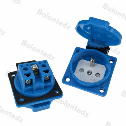 Universal Brazil Swiss AU US UK EU Outdoor Waterproof Industry Socket Germany France Connector AC Electric Power Schuko Outlet