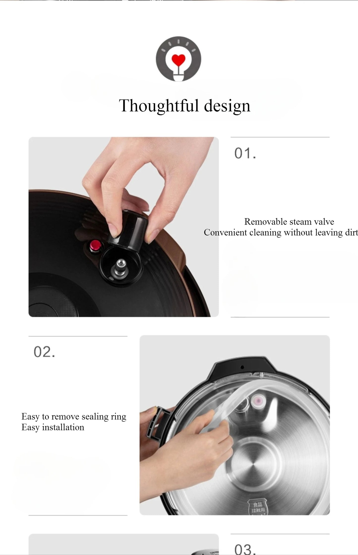 220V Electric Pressure Cooker Home Smart 5-liter Multi functional Pressure Cooker Rice Cooker