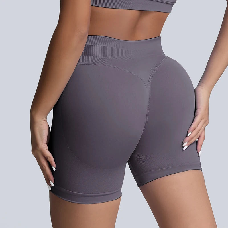 Impact Shorts Women High Waist Hip Lifting Yoga Short Fitness Seamless Elastic Workout Wear Woman Yoga Shorts Gym Female