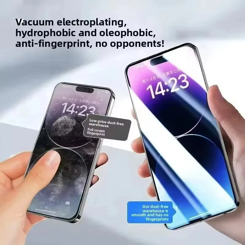 Dust Free Easy Installation HD Screen Protectors For iPhone 17 16 15 14 Plus 13 12 Mini 11 Pro Max XR X XS 17 Air Tempered Glass by PDG ibma
