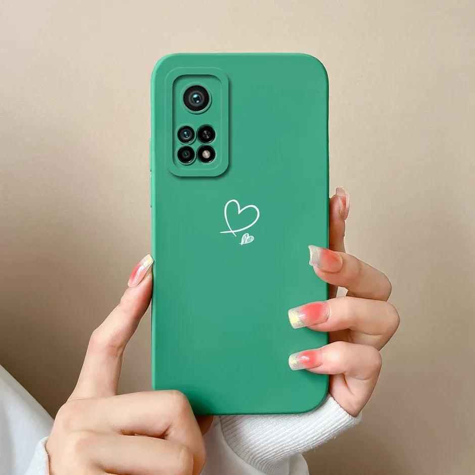 For Xiaomi Mi 10T 5G Phone Case Matte Liquid Silicone Shell For Xiaomi Mi 10T Pro 5G Cute Cat Cartoons Ultrathin Fashion Fundas