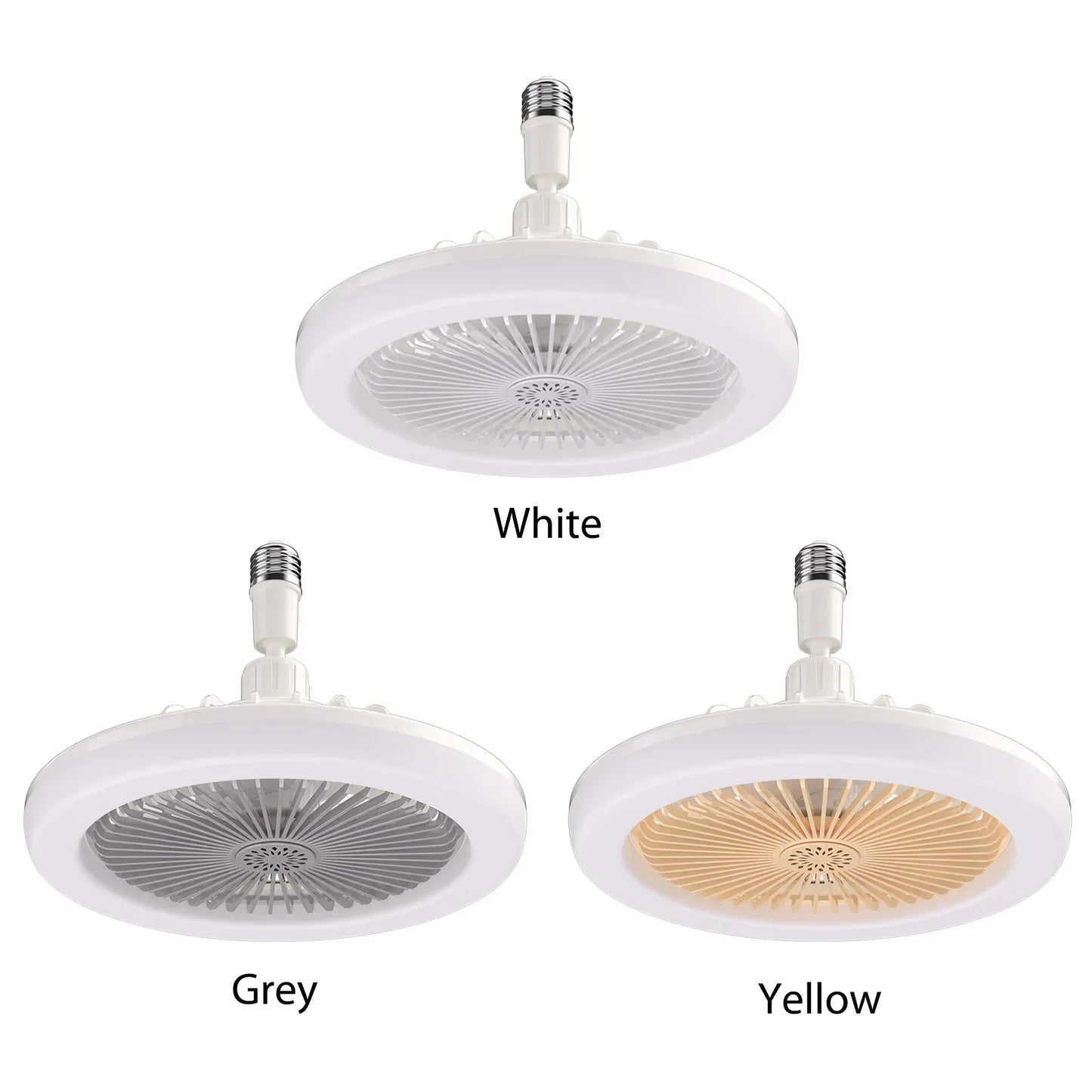 Aromatherapy Fan Lamp Universal E27 Light Holder LED Fan Lamps with Remote Control Mute Timing 3-gear Wind for Bedroom Dormitory