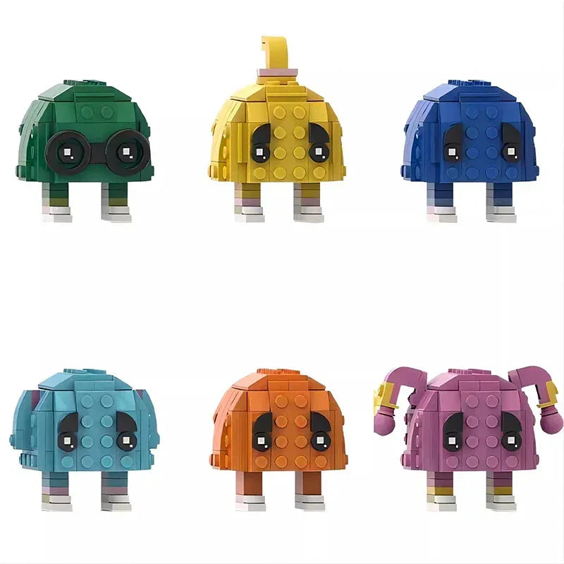 Bricklink Friends Fast Food Restaurant Anime Figures Bricks Head Ronald Milkshake Grimaced Building Blocks Toys Christmas Gift