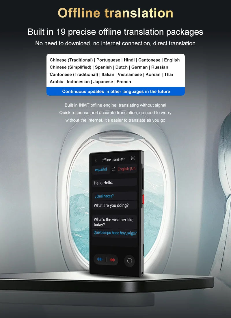 Language Translator Device 148 In Real-time Online Languages Translation Device Portable AI ChatGPT Photo Intelligent Translate