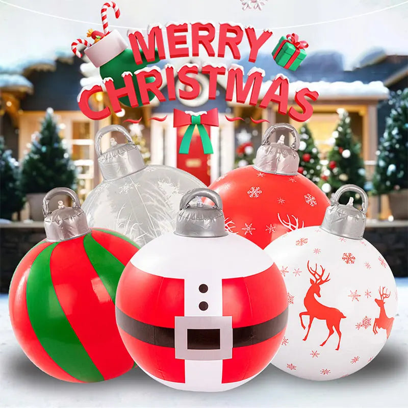Multiple Styles Giant Inflatable Christmas Ball Home Outdoor Inflatable Decoration Christmas Snowman PVC Inflatable Decorated